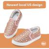 imageK KomForme Toddler Girls Boys Shoes Little Kids Slip on Canvas Sneakers for RunningWalkingStar Glitter