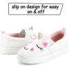 imageK KomForme Toddler Sneakers for Girls Boys Slip On Canvas Walking ShoesAunicorn 3d