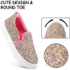 imageK KomForme Toddler Sneakers for Girls Boys Slip On Canvas Walking ShoesColorful