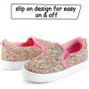 imageK KomForme Toddler Sneakers for Girls Boys Slip On Canvas Walking ShoesColorful