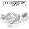 imageK KomForme Toddler Sneakers for Girls Boys Slip On Canvas Walking ShoesGrey