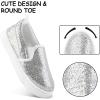 imageK KomForme Toddler Sneakers for Girls Boys Slip On Canvas Walking ShoesGrey