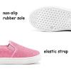 imageK KomForme Toddler Sneakers for Girls Boys Slip On Canvas Walking ShoesPink