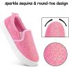 imageK KomForme Toddler Sneakers for Girls Boys Slip On Canvas Walking ShoesPink
