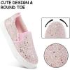 imageK KomForme Toddler Sneakers for Girls Boys Slip On Canvas Walking ShoesPink Glitter