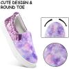 imageK KomForme Toddler Sneakers for Girls Boys Slip On Canvas Walking ShoesPurple Glitter