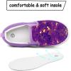 imageK KomForme Toddler Sneakers for Girls Boys Slip On Canvas Walking ShoesPurple Sequin