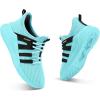 imageRUNSIDE Boys Girls Tennis Shoes Kids Lightweight Breathable Sneakers Laceup Running Athletic Shoes for ToddlerLittle KidBig KidAqua