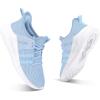 imageRUNSIDE Boys Girls Tennis Shoes Kids Lightweight Breathable Sneakers Laceup Running Athletic Shoes for ToddlerLittle KidBig KidBaby Blue