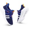 imageRUNSIDE Boys Girls Tennis Shoes Kids Lightweight Breathable Sneakers Laceup Running Athletic Shoes for ToddlerLittle KidBig KidBlue