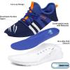 imageRUNSIDE Boys Girls Tennis Shoes Kids Lightweight Breathable Sneakers Laceup Running Athletic Shoes for ToddlerLittle KidBig KidBlue