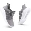 imageRUNSIDE Boys Girls Tennis Shoes Kids Lightweight Breathable Sneakers Laceup Running Athletic Shoes for ToddlerLittle KidBig KidGrey