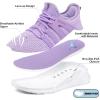 imageRUNSIDE Boys Girls Tennis Shoes Kids Lightweight Breathable Sneakers Laceup Running Athletic Shoes for ToddlerLittle KidBig KidLight Purple