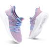 imageRUNSIDE Boys Girls Tennis Shoes Kids Lightweight Breathable Sneakers Laceup Running Athletic Shoes for ToddlerLittle KidBig KidPurple