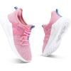 imageRUNSIDE Boys Girls Tennis Shoes Kids Lightweight Breathable Sneakers Laceup Running Athletic Shoes for ToddlerLittle KidBig KidRose