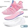 imageRUNSIDE Boys Girls Tennis Shoes Kids Lightweight Breathable Sneakers Laceup Running Athletic Shoes for ToddlerLittle KidBig KidRose