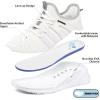 imageRUNSIDE Boys Girls Tennis Shoes Kids Lightweight Breathable Sneakers Laceup Running Athletic Shoes for ToddlerLittle KidBig KidWhite