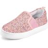 imageK KomForme Toddler Girls Boys Shoes Little Kids Slip on Canvas Sneakers for RunningWalkingColorful Glitter