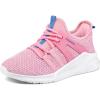imageRUNSIDE Boys Girls Tennis Shoes Kids Lightweight Breathable Sneakers Laceup Running Athletic Shoes for ToddlerLittle KidBig KidRose