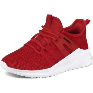 imageRUNSIDE Boys Girls Tennis Shoes Kids Lightweight Breathable Sneakers Laceup Running Athletic Shoes for ToddlerLittle KidBig KidRed