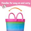 imageK KomForme Kids Rain Boots Waterproof Printed Rubber boots with HandlesUnicorn Kisses