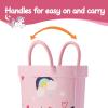 imageK KomForme Kids Rain Boots Waterproof Printed Rubber boots with HandlesUnicorn Life