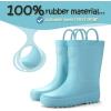 imageK KomForme Kids Rain Boots Waterproof Rubber Matte Boots with Easyon HandlesBlue