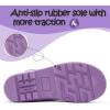 imageK KomForme Kids Rain Boots Waterproof Rubber Matte Boots with Easyon HandlesLight Purple