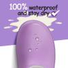 imageK KomForme Kids Rain Boots Waterproof Rubber Matte Boots with Easyon HandlesLight Purple