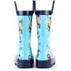 imageKomForme Kids Girl Boy Rain Boots Waterproof Rubber Printed with HandlesPirate Captain