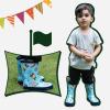 imageKomForme Kids Girl Boy Rain Boots Waterproof Rubber Printed with HandlesPirate Captain