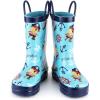 imageKomForme Kids Girl Boy Rain Boots Waterproof Rubber Printed with HandlesPirate Captain