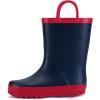 imageK KomForme Kids Rain Boots Waterproof Printed Rubber boots with HandlesNavy