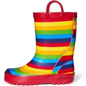 imageK KomForme Kids Rain Boots Waterproof Printed Rubber boots with Handles