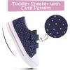 imageK KomForme Sneakers for Boys and GirlsToddler Kids Soft Walking ShoesBlue Pots