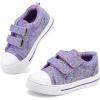 imageK KomForme Sneakers for Boys and GirlsToddler Kids Soft Walking ShoesPurple Glitter