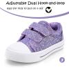 imageK KomForme Sneakers for Boys and GirlsToddler Kids Soft Walking ShoesPurple Glitter