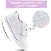 imageK KomForme Sneakers for Boys and GirlsToddler Kids Soft Walking ShoesWhite Glitter