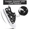 imageK KomForme Toddler Boys ampamp Girls Shoes Kids Canvas Sneakers with Cartoon Dual Hook and LoopsBlack