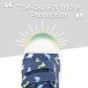 imageK KomForme Toddler Boys ampamp Girls Shoes Kids Canvas Sneakers with Cartoon Dual Hook and LoopsBlue Dinosaur