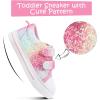 imageK KomForme Toddler Boys ampamp Girls Shoes Kids Canvas Sneakers with Cartoon Dual Hook and LoopsGlitter