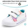 imageK KomForme Toddler Boys ampamp Girls Shoes Kids Canvas Sneakers with Cartoon Dual Hook and LoopsHollow Star