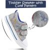 imageK KomForme Toddler Boys ampamp Girls Shoes Kids Canvas Sneakers with Cartoon Dual Hook and LoopsRaptor Dinosaur