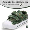 imageK KomForme Toddler Boys ampamp Girls Shoes Kids Canvas Sneakers with Cartoon Dual Hook and LoopsTyrannosaurus Dinosaur