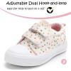 imageK KomForme Toddler Sneakers for Boys and Girls Dual Hook and Loops Sneakers Baby Canvas ShoesColorful