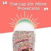 imageK KomForme Toddler Sneakers for Boys and Girls Dual Hook and Loops Sneakers Baby Canvas ShoesColorful Glitter