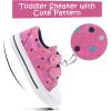 imageK KomForme Toddler Sneakers for Boys and Girls Dual Hook and Loops Sneakers Baby Canvas ShoesPink