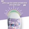 imageK KomForme Toddler Sneakers for Boys and Girls Dual Hook and Loops Sneakers Baby Canvas ShoesPurple Unicorn