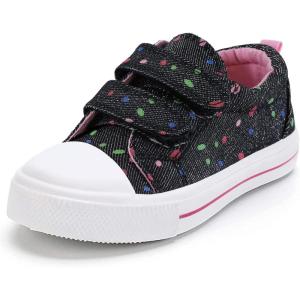 imageK KomForme Sneakers for Boys and GirlsToddler Kids Soft Walking ShoesBlack
