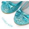 imageK KomForme Girls Dress Shoes Mary Jane Glitter 15 in Low Heel Wedding Party Princess Shoes for ToddlerLittleBig KidsBlue